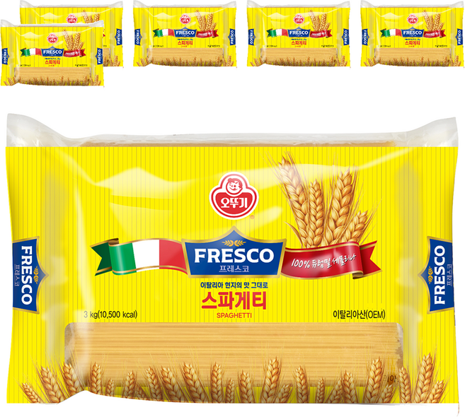 오뚜기프레스코 스파게티, 3kg, 6개