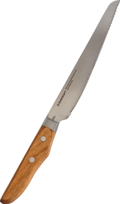 SUNCRAFT 川嶋 雙段鋸目 麵包刀 木柄 土司刀 日本製, 1支