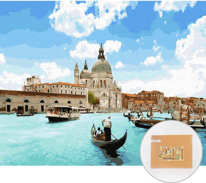 아트조이 DIY 명화 그리기 세트 40 x 50 cm 가로형, 베니스, 1개