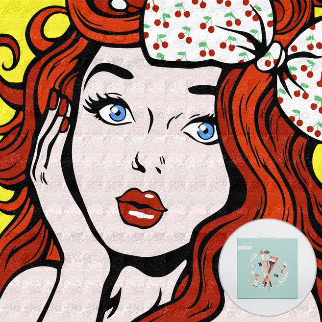 아트조이 DIY 명화그리기 20 x 20 cm, 빨간머리의소녀, 1개