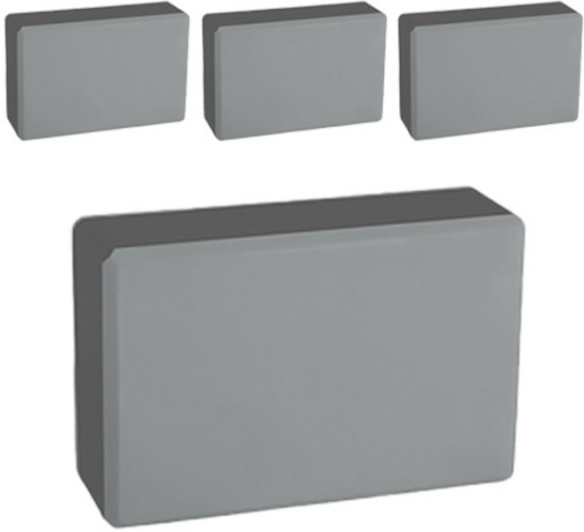 마켓감성 요가 벽돌 블록, 그레이, 4개