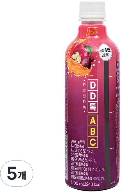 디클렌 DD톡 ABC 주스, 5개, 500ml
