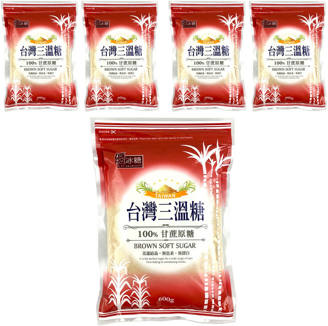 YASASHII 優 台灣三溫糖, 600g, 5包
