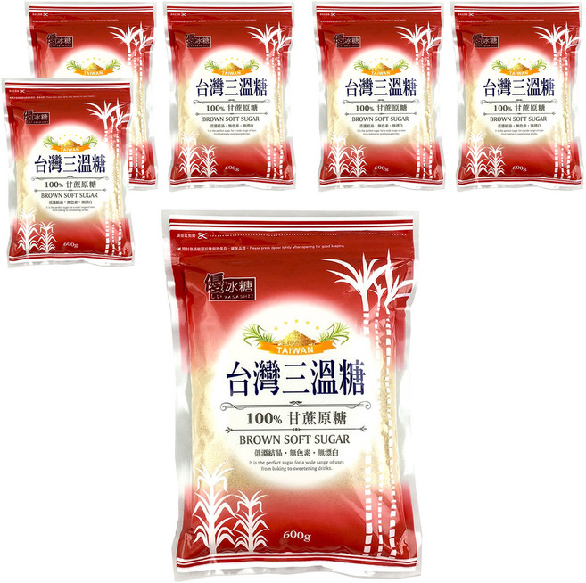 YASASHII 優 台灣三溫糖, 600g, 6包