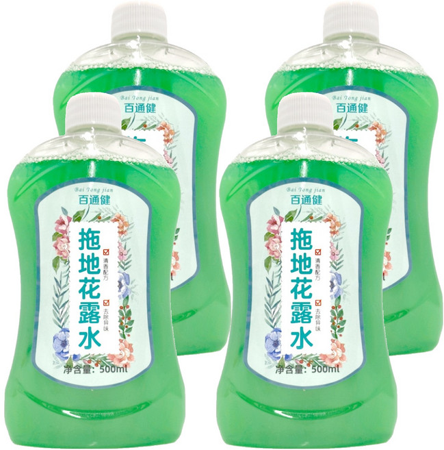 小麥購物 百通健 拖地花露水 S161, 500ml, 4瓶