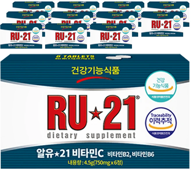 알유21 비타민C, 6정, 12개 - 쿠팡