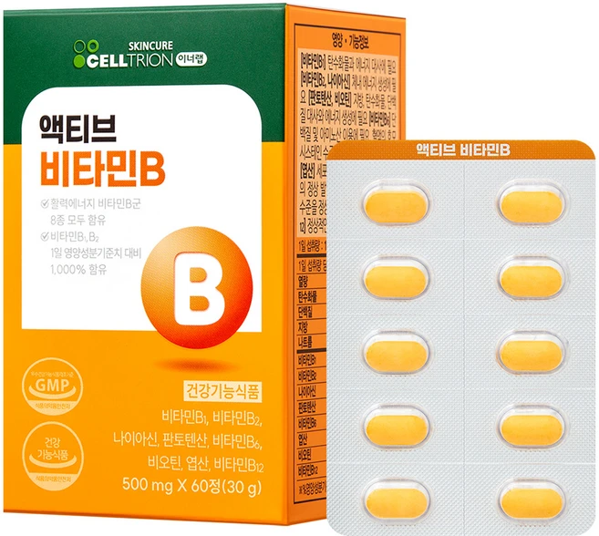 이너랩 액티브 비타민B, 60정, 1개 - 쿠팡