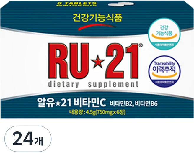 알유21 비타민C, 6정, 24개 - 쿠팡