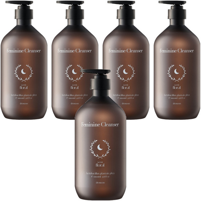 닥터문 유산균 락토케어 질경초 여성청결제, 1L, 5개