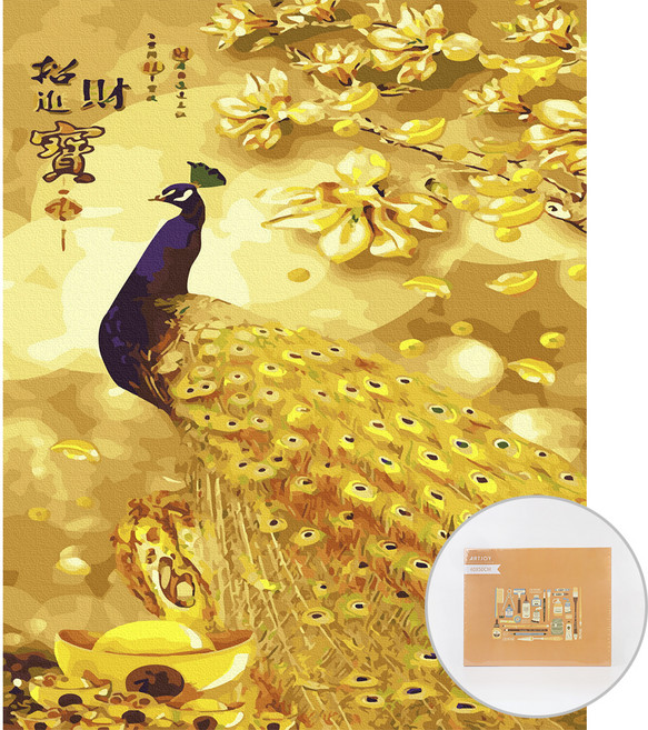 아트조이 DIY 명화 그리기 세트 40 x 50 cm 세로형, 금전공작 (골드펄), 1개