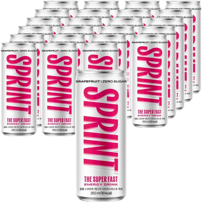 클룹 스프린트 에너지 드링크 시트러스버스트 제로, 24개입, 250ml