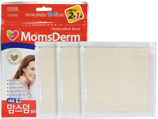 맘스덤 하이드로콜로이드 밴드 잘라쓰는 타입, 3개입, 1개