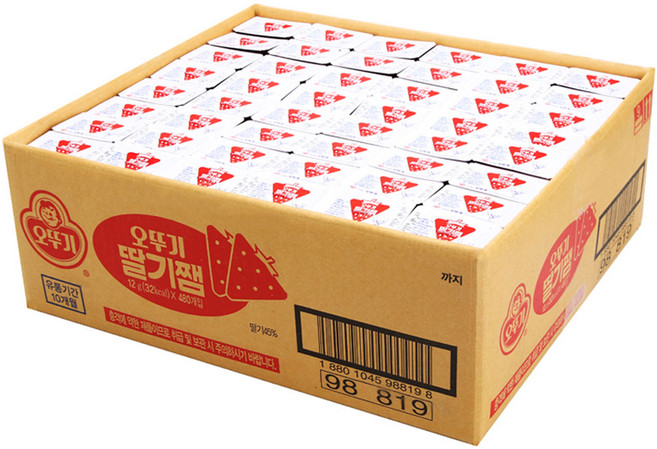오뚜기 딸기쨈 디스펜팩, 12g, 480개