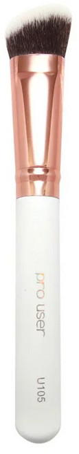 台灣 COSMOS pro user 斜面腮紅修容刷 U105, 白色, 1支