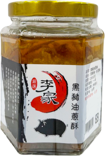 軒香 黑豬油蔥酥, 230g, 1罐