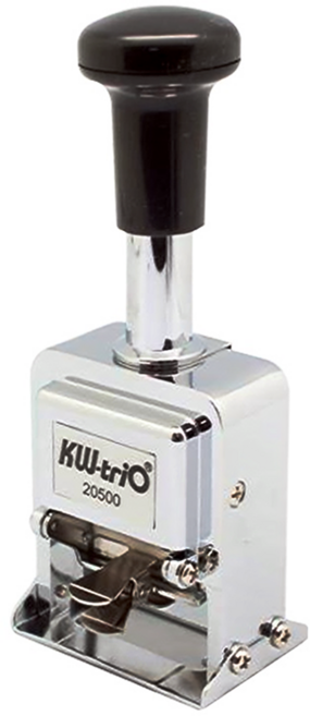KW-triO 堡勝企業 號碼機 自動回墨毛氈設計 鋅合金外殼 堅固耐用, 1個
