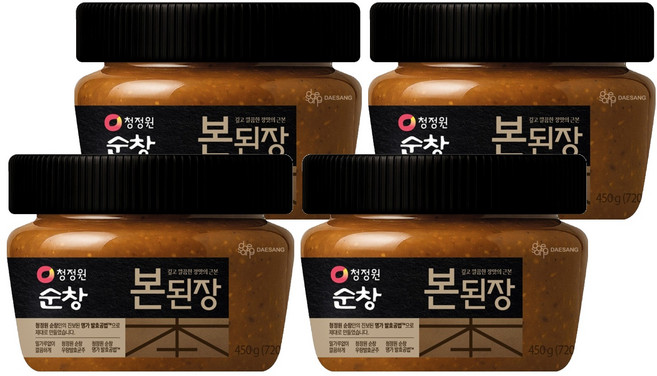 청정원순창 본된장, 900g, 4개