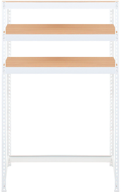 스피드랙 V2 세탁기 선반, 화이트, 3단