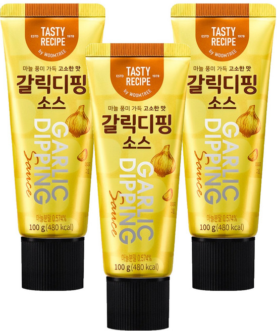 움트리 갈릭 디핑 소스, 100g, 3개