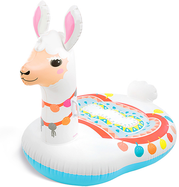 인텍스 큐트 라마 라이드온 튜브 57564, 혼합색상, 1개