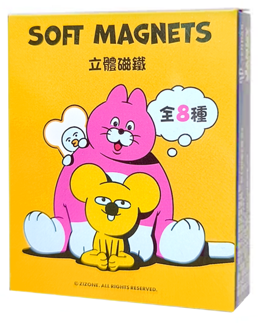 ZIZONE 立體磁鐵 盲盒 15歲以上, 顏色隨機