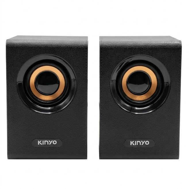 Kinyo 木質立體擴大喇叭, US-177, 黑色