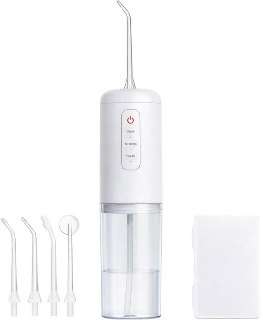 인사이디 휴대용 물치실 치아 워터 구강세정기, IOC-340, 화이트