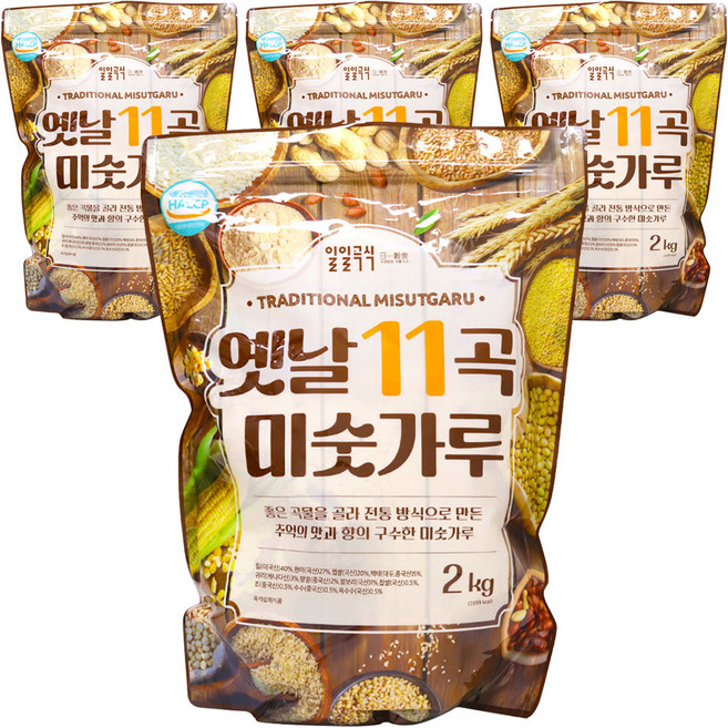 태광선식 옛날 11곡 미숫가루, 2kg, 4개