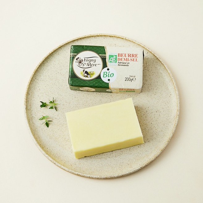 이즈니 유기가공식품 인증 가염 버터 브릭, 200g, 1개
