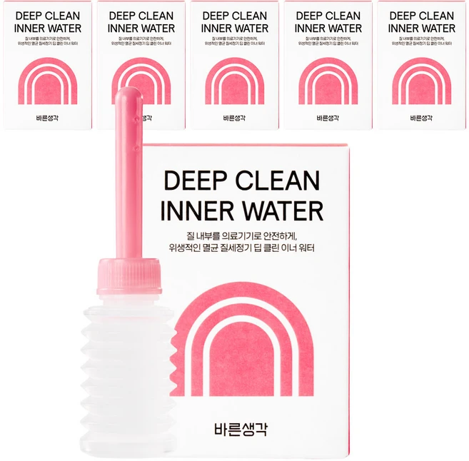 바른생각 딥 클린 이너 워터, 50ml, 6개 - 쿠팡