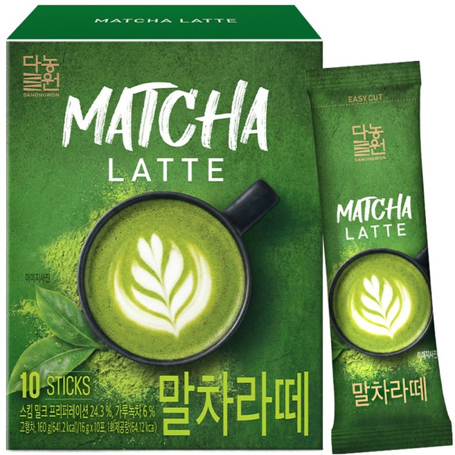 다농원 말차라떼, 1개, 10개입, 16g