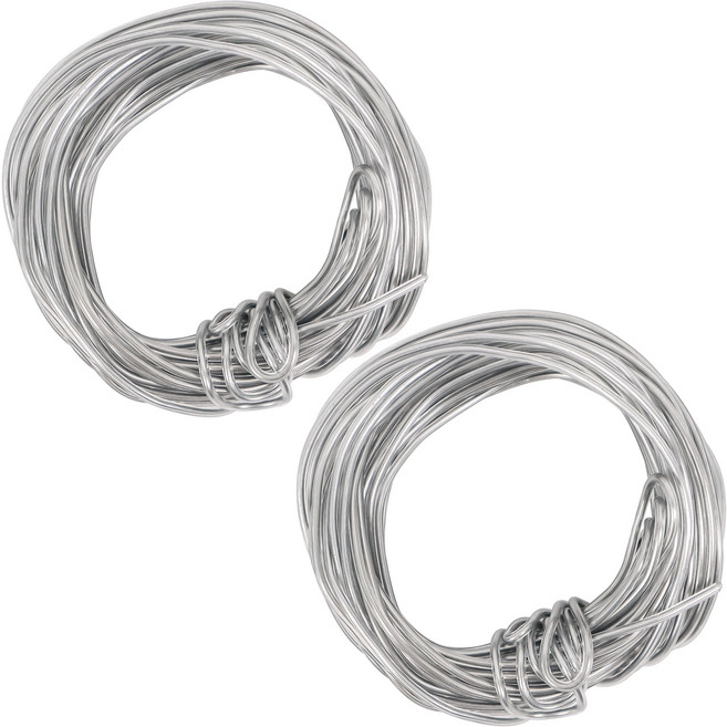 공예용 코팅 와이어 900cm 2mm 2p, 1세트