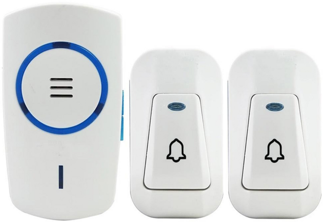 LONG PING 插電式 二對一 緊急看護門鈴, 1組