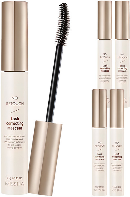 미샤 노 리터치 보정 마스카라 9.5g, 투명, 5개