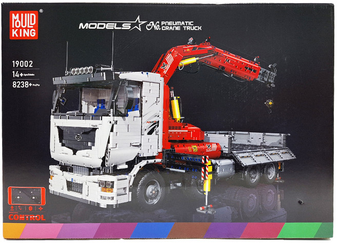 MOULD KING 宇星模王 氣動隨車大吊卡車電動版, 隨車大吊卡車 多色, 1盒