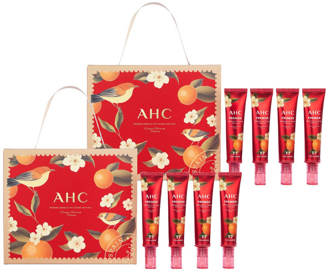 AHC T7膠原蛋白安瓶眼霜 橙花版, 8條, 40ml
