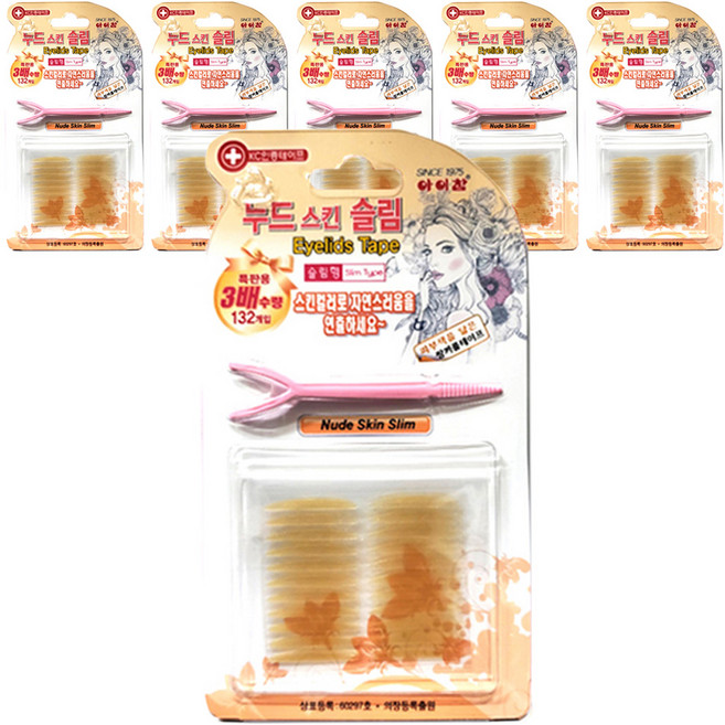 아이참 누드 슬림 단면 쌍꺼풀 테이프 132p, 스킨, 6개