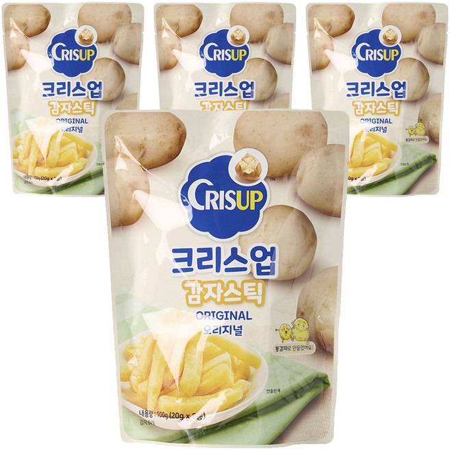 크리스업 감자스틱 오리지널 5p, 100g, 4개