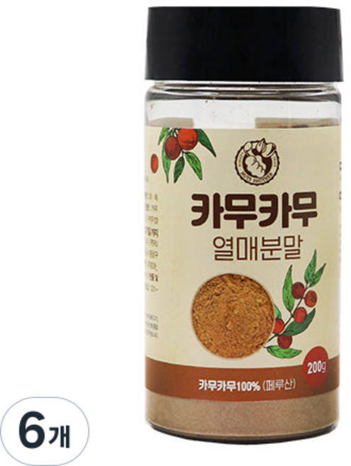 너츠브라더 페루산 카무카무 열매분말, 6개, 200g