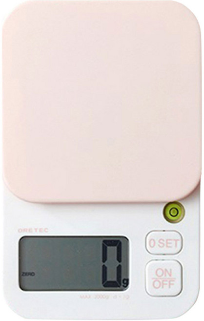 드레텍 디지털 전자저울, 2kg, 파스텔핑크, KS-254PKI2