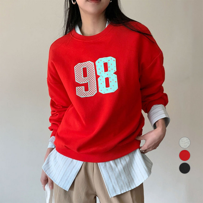 아피나르 여성용 빈티지 98 그래픽 스웻셔츠