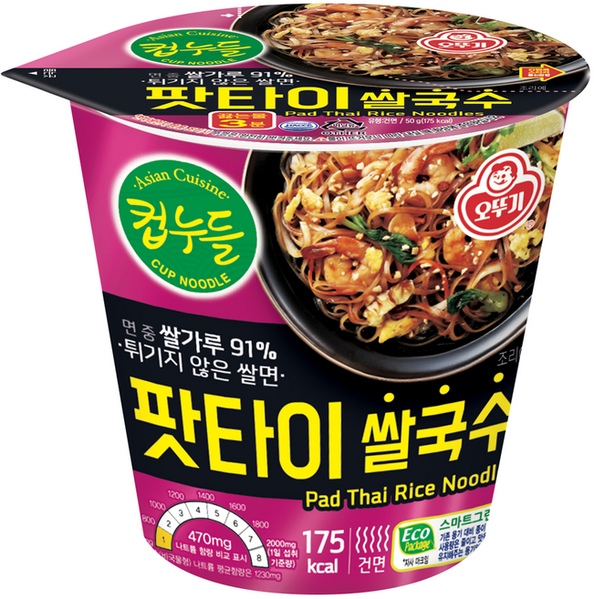 오뚜기 컵누들 팟타이 쌀국수, 50g, 1개