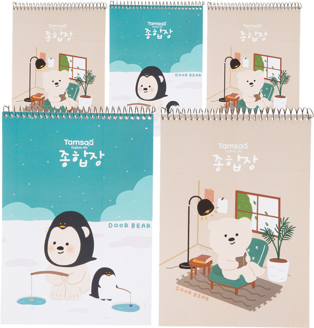 탐사 두꺼운 종합장 130g 40매, 5개입