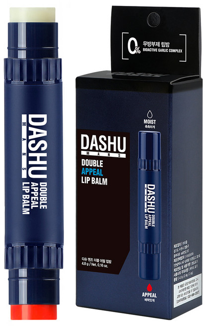 다슈 맨즈 더블 어필 립밤, 딸기향 + 무향, 4.8g, 1개