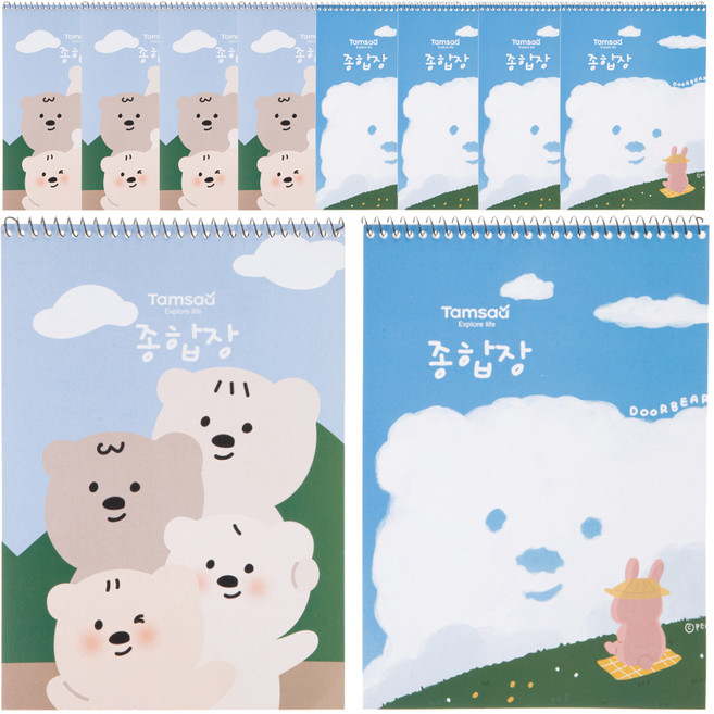 탐사 심플 종합장 26매, 10개입