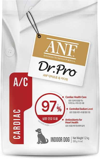 ANF 닥터프로 독 처방식 사료, 심장, 1.2kg, 1개