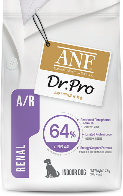 ANF 닥터프로 독 처방식 사료, 신장, 1.2kg, 1개