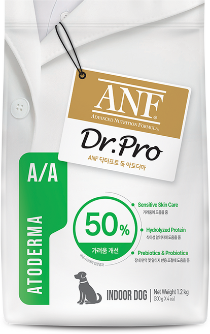 ANF 닥터프로 독 처방식 사료, 식이민감성+아토피, 1.2kg, 1개
