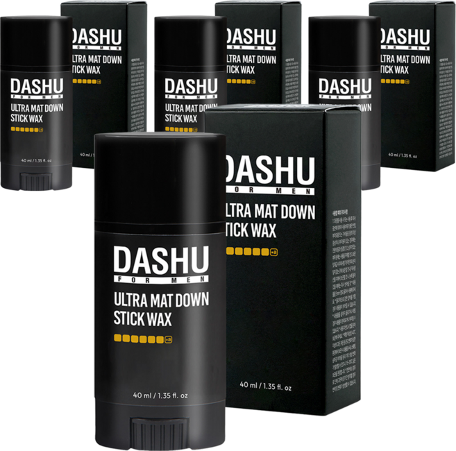 DASHU 男士專用 Premium Ultra Matte 服貼髮蠟棒, 40ml, 4個