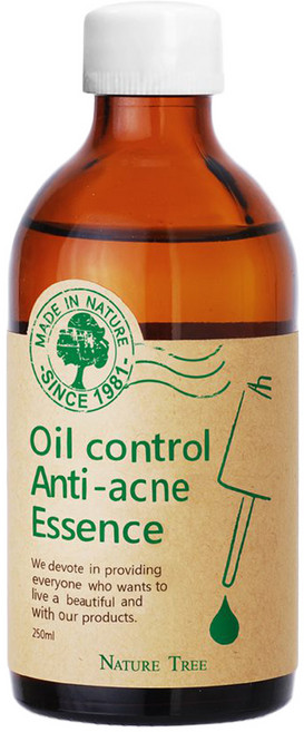 NATURE TREE 自然樹 控油抗痘精華液 250ml 茶樹精油平衡油脂分泌 收斂毛孔 使肌膚水嫩細緻, 1瓶